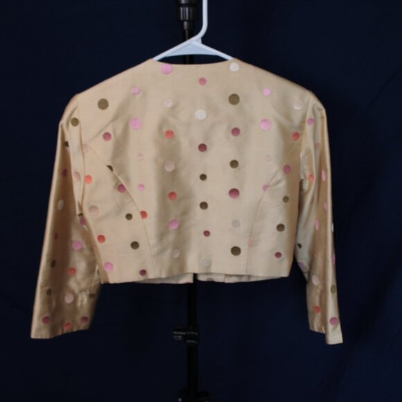 Spenser Jeremy Cropped Embroidered Polka Dot Bolero Size 4 *LAST CHANCE - Picture 9 of 9